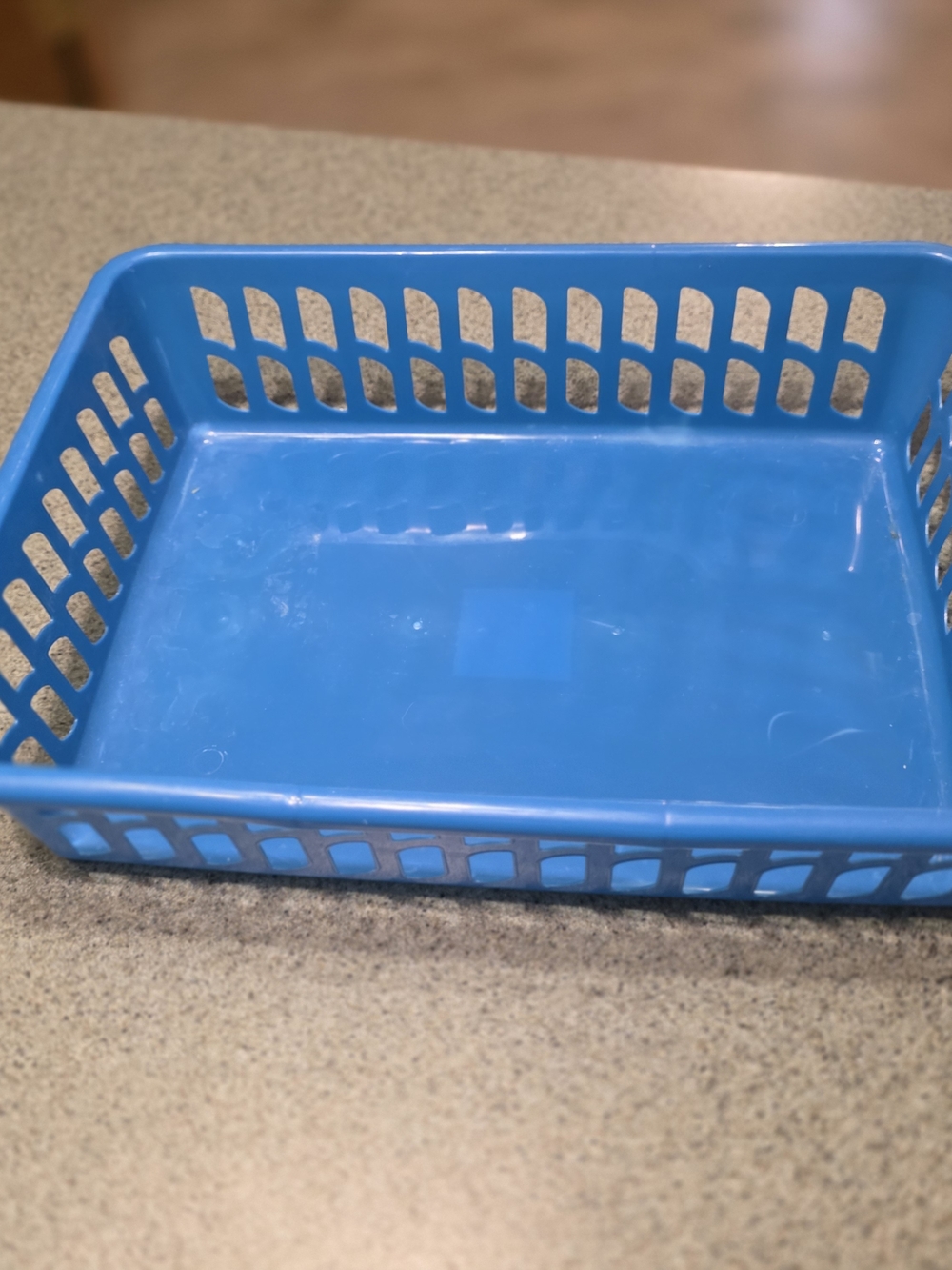 Blue Plastic Utility Basket - Home Accents